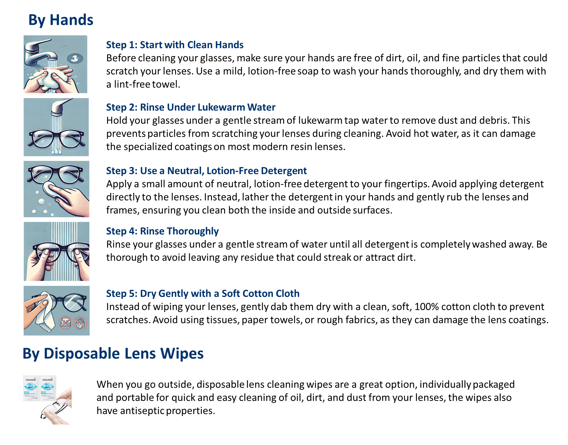 Maintain Eyeglasses Banner